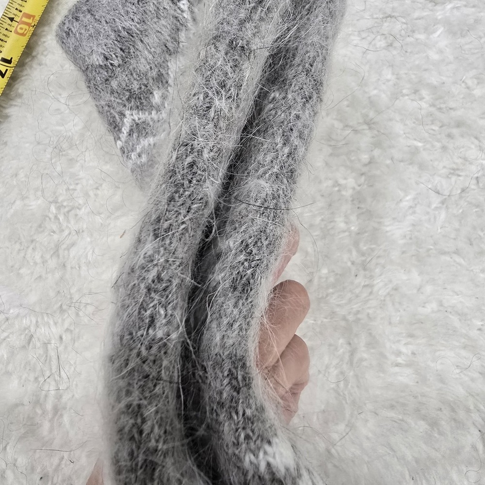 Handmade Goat Down Socks - 100% Natural Wool - Thick, Warm & Fuzzy Winter Socks - Picture 8 of 11